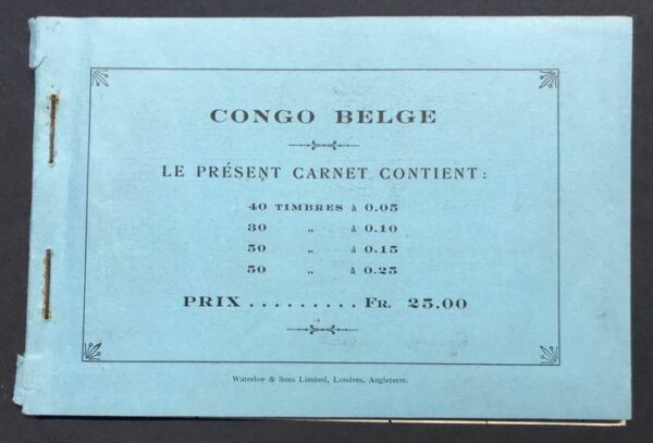 Belgisch-Kongo 1918 - Booklet A2a Light blue - very fresh look - OBP A2a