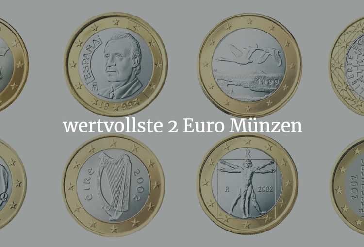teuersten & wertvollsten 2 Euro Münzen